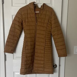 Love Tree Women's Tan Puffer Coat